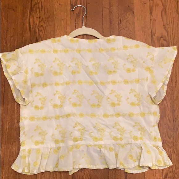 Tularose Yellow Tie Top - Picture 3 of 4